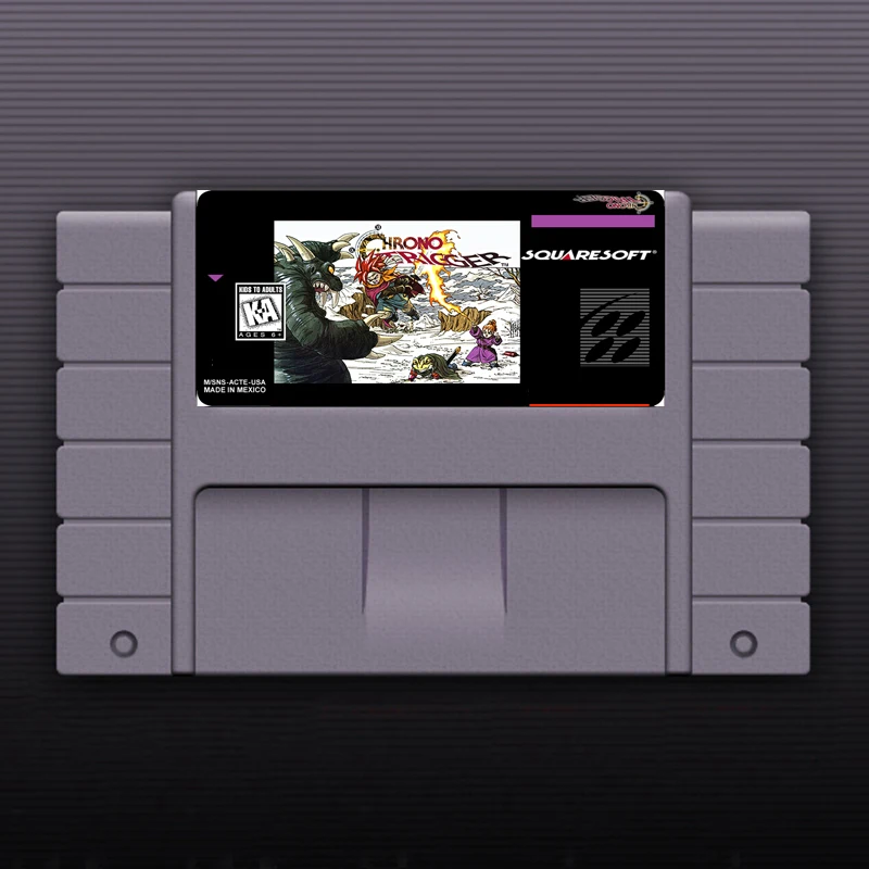 

Chrono Trigger 16 Bit Big Gray Game Card For NTSC Game Player