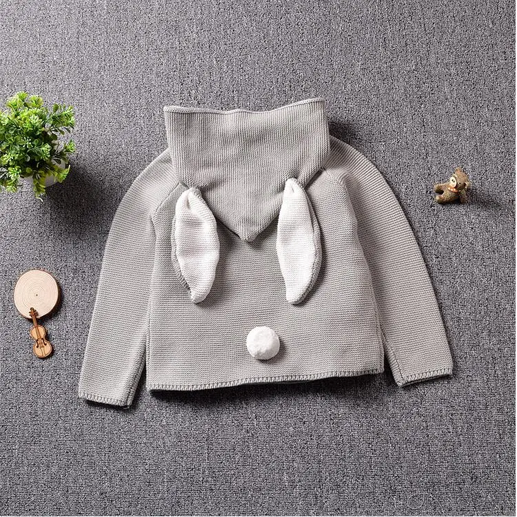 Pulôver de Algodão Camisola de Malha para 1-5y Outono Inverno Novo Bebê Meninos Menina Blusas Coelho Crianças Meninas Camisola 12 High Quality Mamãe e Bebê