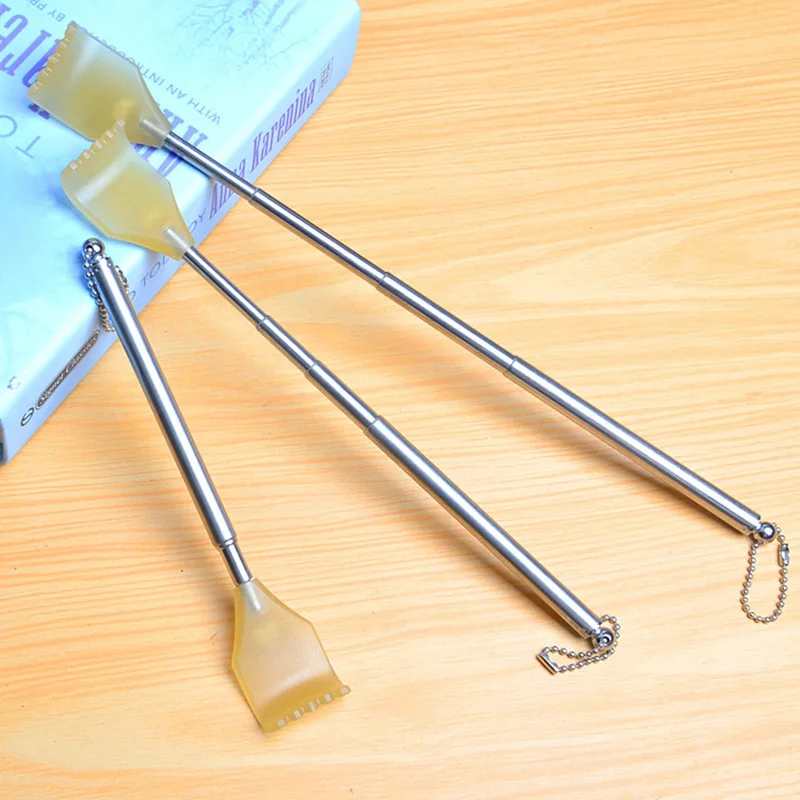 

Portable Telescopic Extendable Back Scratcher Handy Pocket Metal Pen Massage Tool TK-ing