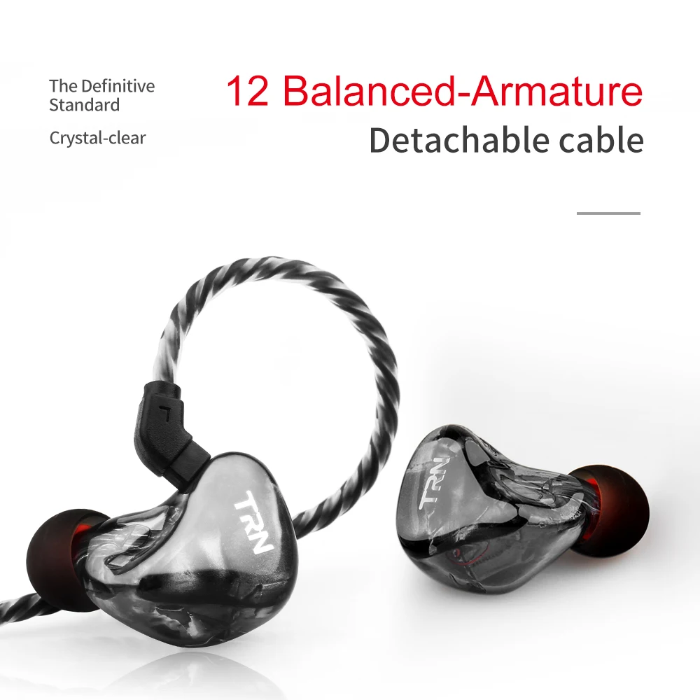 AK TRN X6 6BA сбалансированные арматурные наушники для ушей IEM HIFI DJ монитор бега
