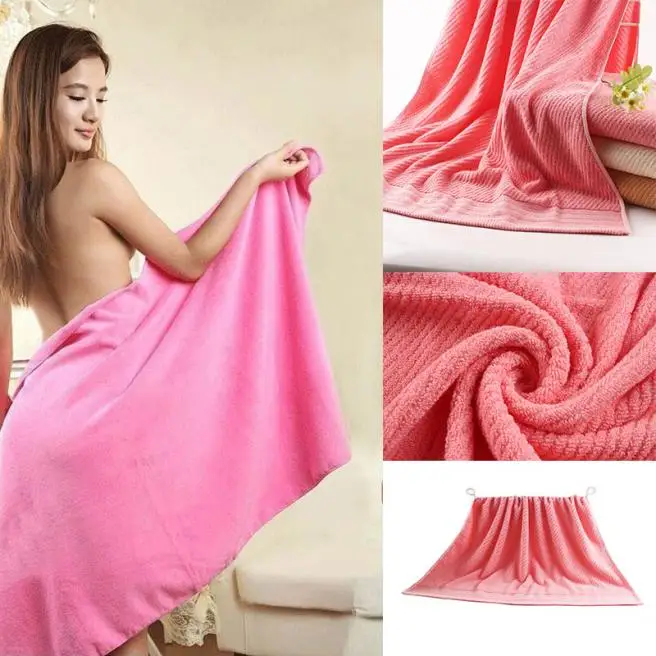 

Bamboo Washcloth Microfiber Washcloths 70x140cm 100% Cotton Absorbent Drying Bath Beach Towel Washcloth Swimwear Shower L530