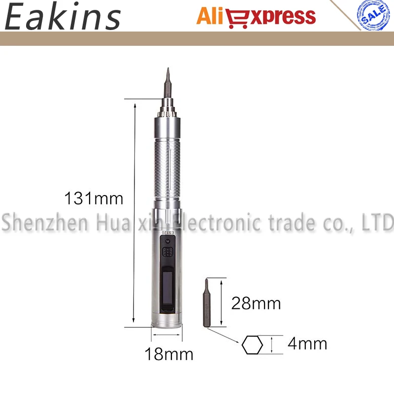 ES120 прецизионный беспроводной электрический шуруповерт с STM32 cpu 3 Axis Gyro PH00 SL2 Bits портативный чехол