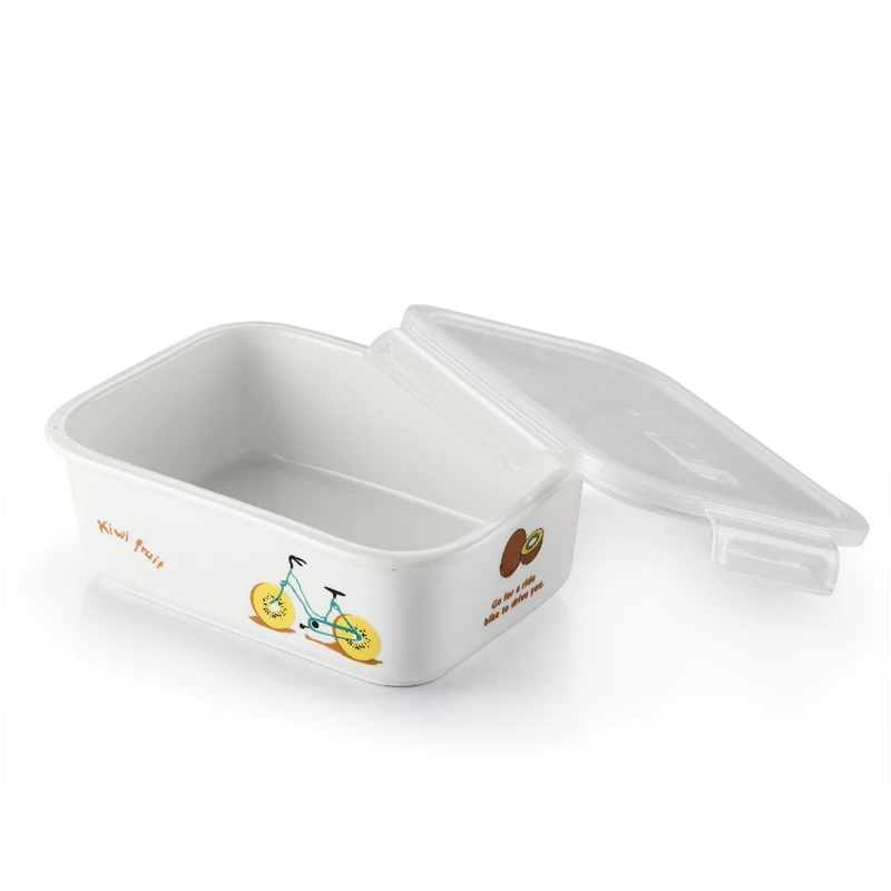 1 3 Compartments Creative Ceramic Fruit Lunch Box Procelain Bento