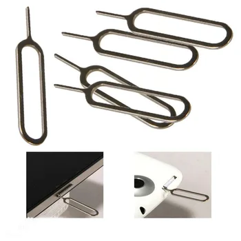 

Wholesale Metal Sim Card Tray Removal Eject Pin Key Tool Ejector Needle For Mobile Phones Universal Tool 10000pcs/lot