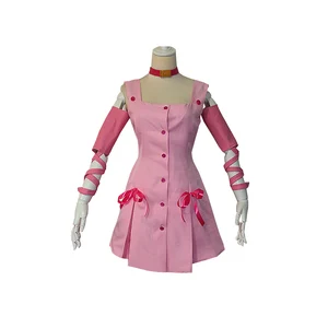 JoJo's Bizarre Adventure Movie Sugimoto Reimi Cosplay Costume Pink Dress With Accessory