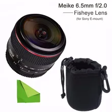 MEIKE MK-6.5mm F2.0 E-Mount объектив «рыбий глаз» работает для sony NEX-5N NEX-7 NEX-3N NEX-5T A3000 A7 A7R с EACHSHOT чехол для объектива