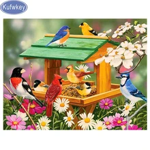 Животных вышивка с кристаллами Алмазная мозаика полный дрель квадрат алмазные вышитые птицы на заказ Стразы картина домашний декор