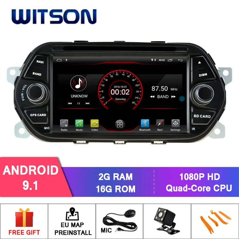 WITSON Android 9,0 Восьмиядерный 4G ram+ 64G rom автомобильный dvd-плеер gps для FIAT TIPO EGEA- Авто DVD сенсорный экран автомобильный dvd - Цвет: K5336 Android 9.1