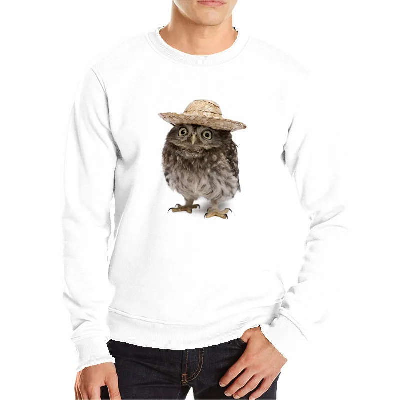 

Cool Owl hoodies Owl wearing a hat harajuku anime hoodie new style fashion streetwear hip hop Jacket japanese streetwear