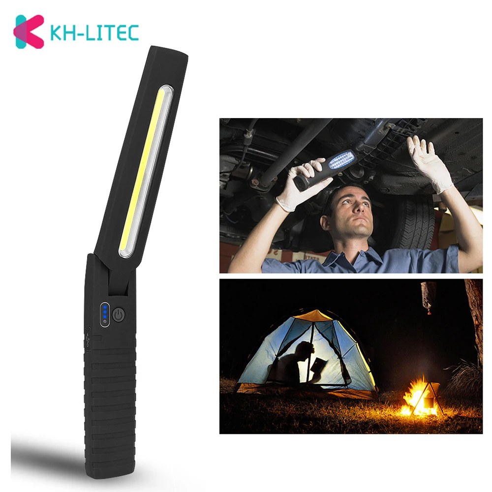 

Portable 4 Mode COB Flashlight Torch USB Rechargeable LED Work Light Magnetic COB Lanterna Hanging Hook Lamp For Outdoor Camping