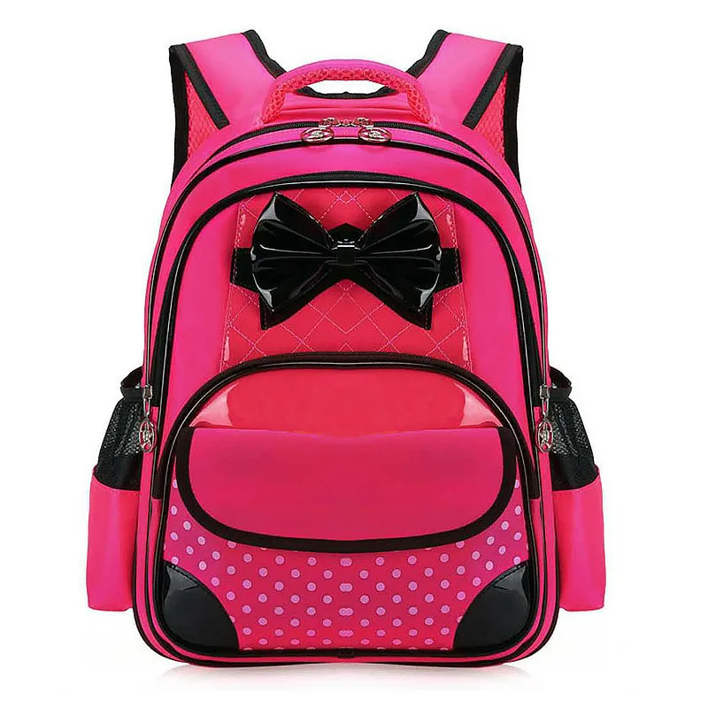 Новинка; детские школьные сумки для девочек; ортопедический Детский рюкзак; рюкзаки для начальной школы; школьный ранец; Mochila Infantil; на молнии - Цвет: B rose red