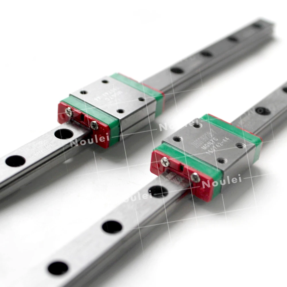 MGN7 HIWIN 1 pcs خطي السكك الحديدية 100mm 150mm 200mm مع 2 pcs MGN7H MGN7C الخطي كتلة MGN 7 7mm الحزات الدليلية