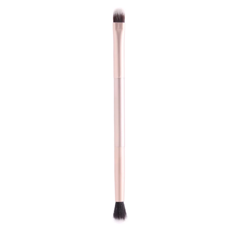 

Double-Ended Eye Shadow Brush Pen Makeup Cosmetic Aluminum Tools Powder Foundation Eyeshadow Blending Rose Gold Soft Nylon Hair
