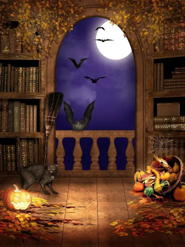 allenjoy 300cm600cm10x20ft vinyl backdrops halloween pumpkin black cat bat digital studio - Halloween Backdrop allenjoy 300cm600cm10x20ft vinyl backdrops halloween pumpkin black cat bat digital studio - Halloween Backdrop