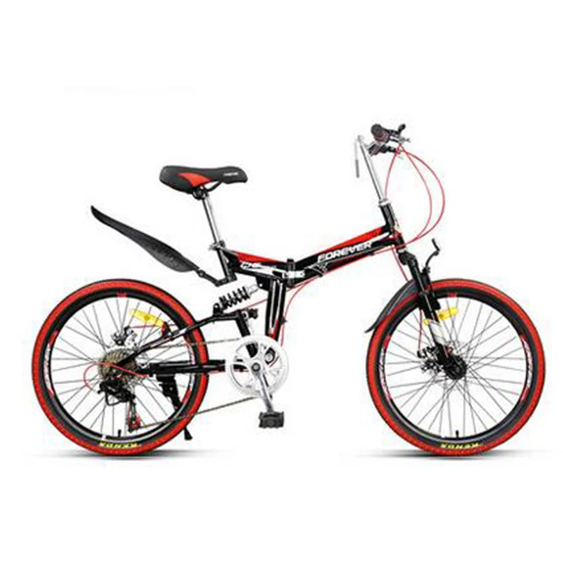 Top Folding bicycle 20 inches Both men and women Aluminum alloy Double disc brake 0