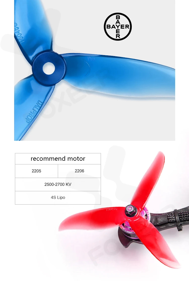 DALPROP CYCLONE T5045C T5045 Pro 5045 5 дюймов 3 лопасти/tri-Blade propeller prop совместимый 2206 бесщеточный двигатель для FPV RC Дрон