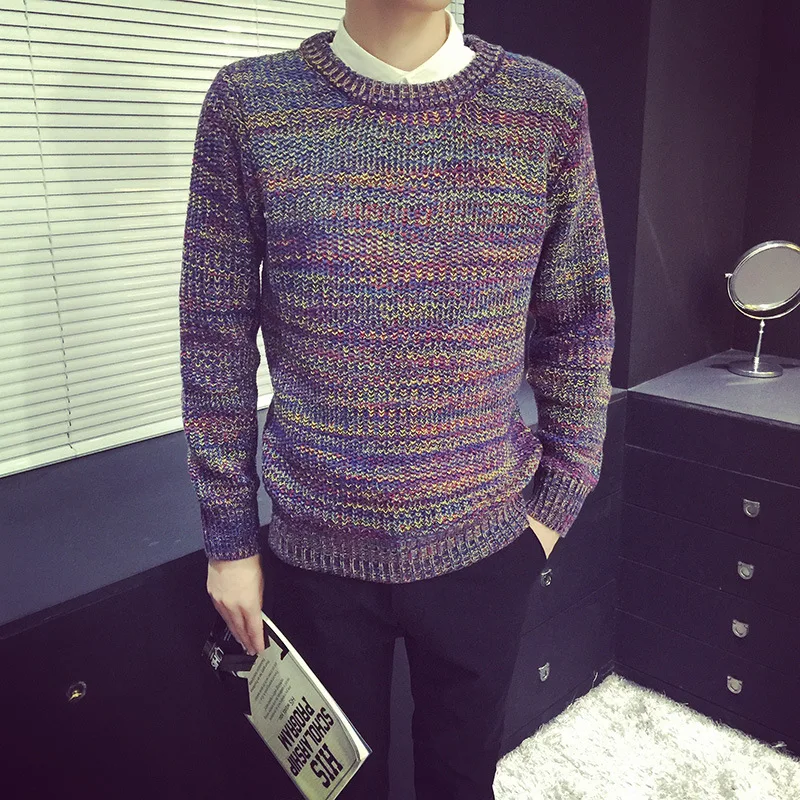 

men round neck sweater, men's autumn winter, sweater solid color pullover men clothes 2018