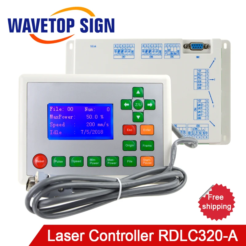 

Free Shipping WaveTopSign Ruida RDLC320-A Co2 Laser DSP Controller for Laser Engraving and Cutting Machine