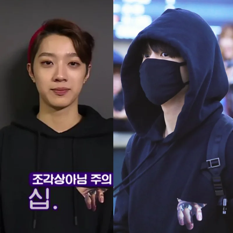 Wanna one Lai Guanlin тот же аэропорт похоть глаз толстовки с капюшоном | Женская одежда