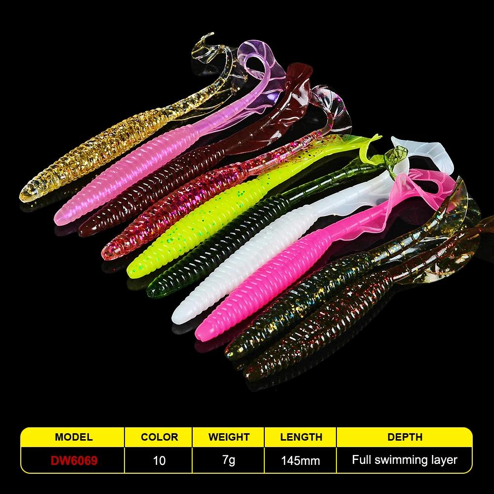 FLYBASS 10 шт/партия Силиконовые 7g 0 25 oz/14 5 cm 7 &quotмягкие блесна воблер мягкие