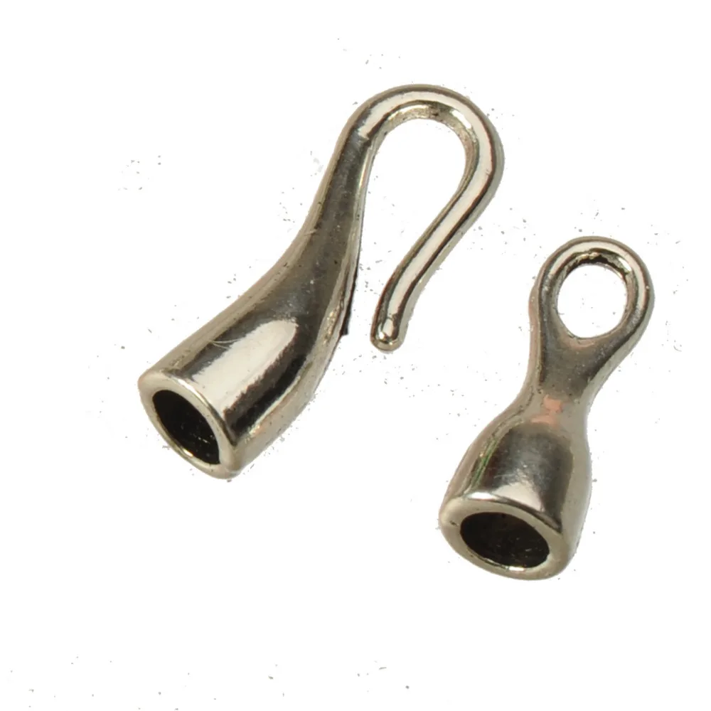 diy clasps and toggles ropes bracelet hooks antique silver 3mm round