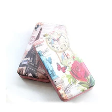 2016 Fashion Famous Design Women Purse New England Style Clutch For Teenager Girls Ten Patterns Landscape Printed Wallet