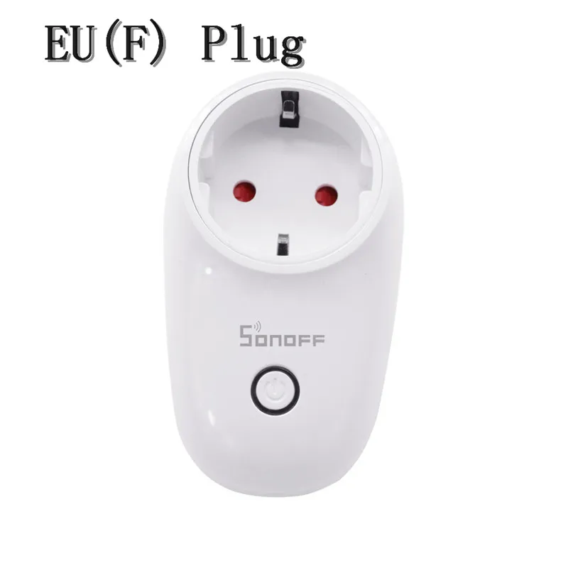 Sonoff S26 WiFi Smart Plug умная розетка монитор питания EU/US/UK/CN/AU розетка для Google Home умная электроника управление - Цвет: Зеленый