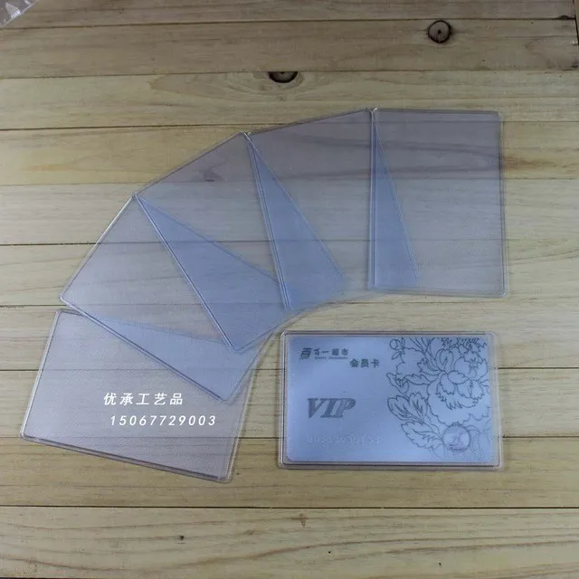 Чехол для банковских карт, набор для удостоверения личности, прозрачный чехол для магнитных карт