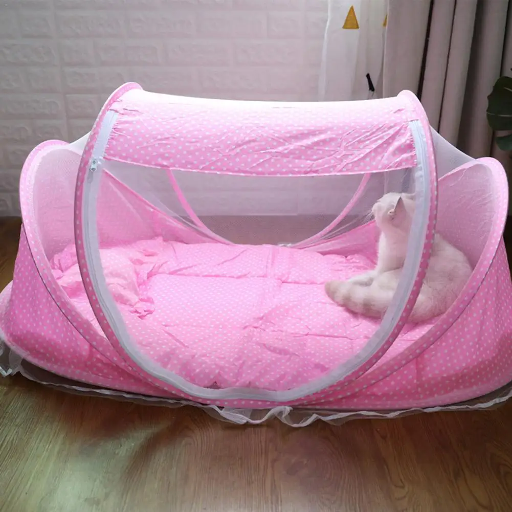 Летняя палатка для кошек, домашняя маленькая собачья Конура, охлаждающий коврик для разведения дома, для домашних животных, летняя спальная кровать, синий, розовый, новинка