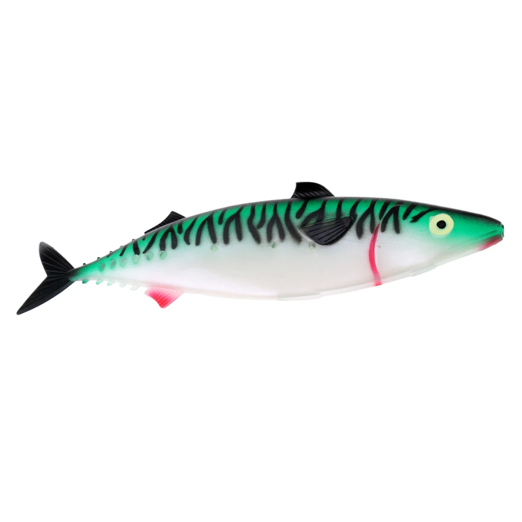 PVC Life-like Soft Baits Simulate Hollow Fish Lure Big Size Deep Sea Fishing Lures 29cm Big Size Game Lure