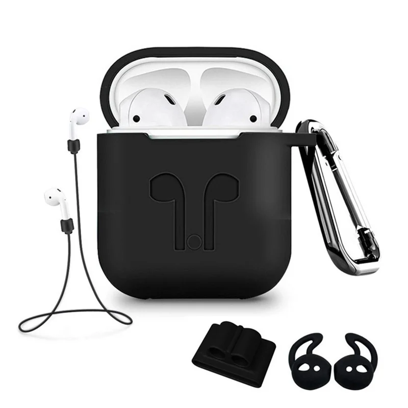 5Pcs/Set Silicone Wireless Bluetooth Earphones Case For Airpods Apple i10 i30 TWS Earbud Earphone accessories Protective Cover