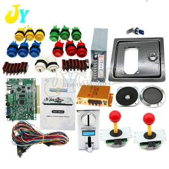 

DIY Kit With Arcade Heroes 5 2020 In 1 Games Board Jamma Wire Copy SANWA Joystick Multi Coin Acceptor 28MM Button