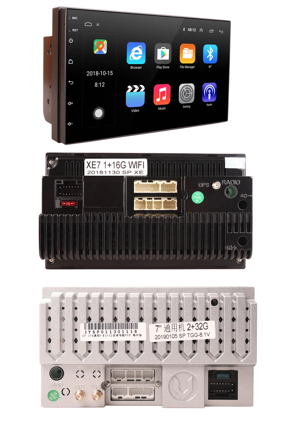 Top SZBULOAI Android 8.1 System 16G Memory Touch Screen 7 Inch HD Car Bluetooth MP5 Player 2 DIN Universal GPS Navigation WIFI 23