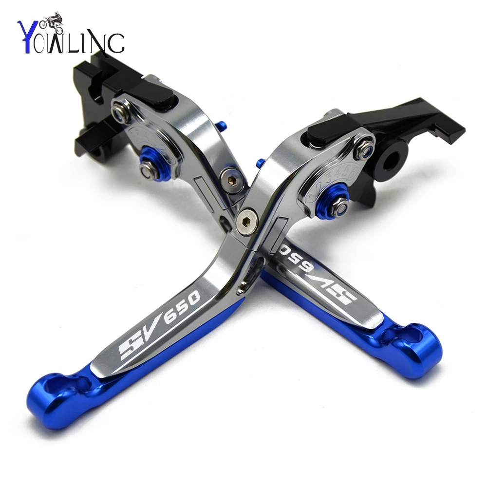 

With Laser Logo SV650 cnc Moto Brake Lever Clutch Lever Part For SUZUKI SV 650 2016 Motorcycle Bike Cable Handle Grip