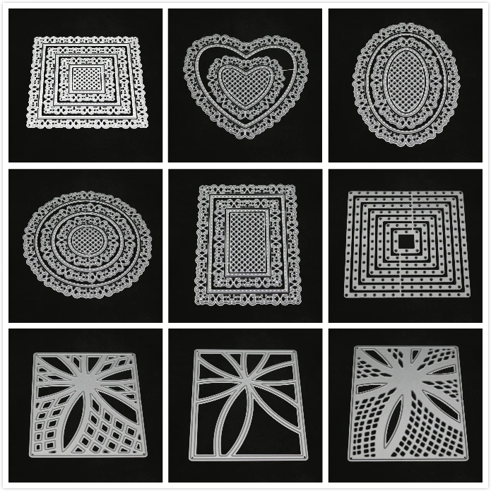 

Metal background Cutting Dies Circle Frame For DIY Scrapbooking Embossing Paper Cards Photo Album Making Crafts new arrivage