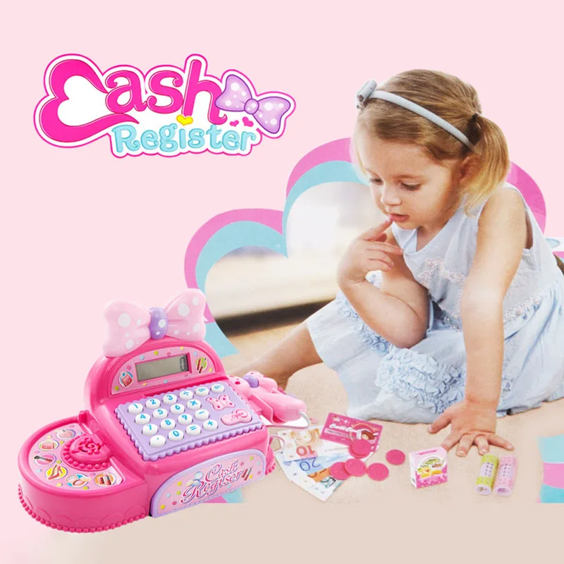 Children Real Life Electronic Cash Register Toy Girls Pink Princess Supermarket checkout Pretend Toy Birthday /Christmas Gift Children Real Life Electronic Cash Register Toy Girls Pink Princess Supermarket checkout Pretend Toy Birthday /Christmas Gift