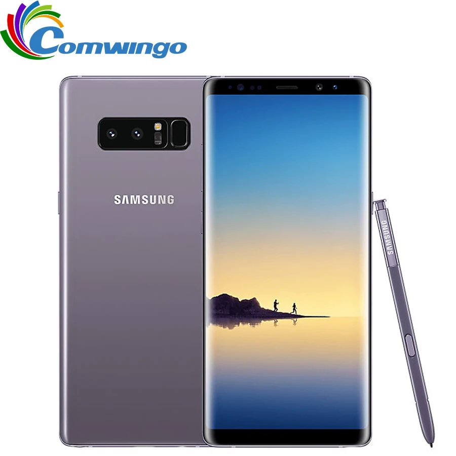 Оригинальный samsung Galaxy Note 8, 6 ГБ ОЗУ, 64 Гб ПЗУ, 6,3 дюймов, Восьмиядерный, двойная задняя камера, 12MP 3300 мАч, разблокированный смартфон