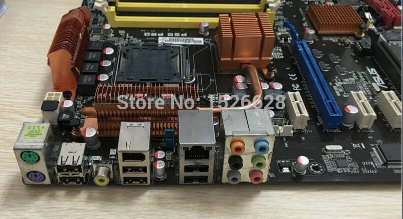 ASUS P5Q برو الأصلي سطح اللوحة DDR2 LGA 775 لوحات 16 GB P45 سطح اللوحة شحن مجاني