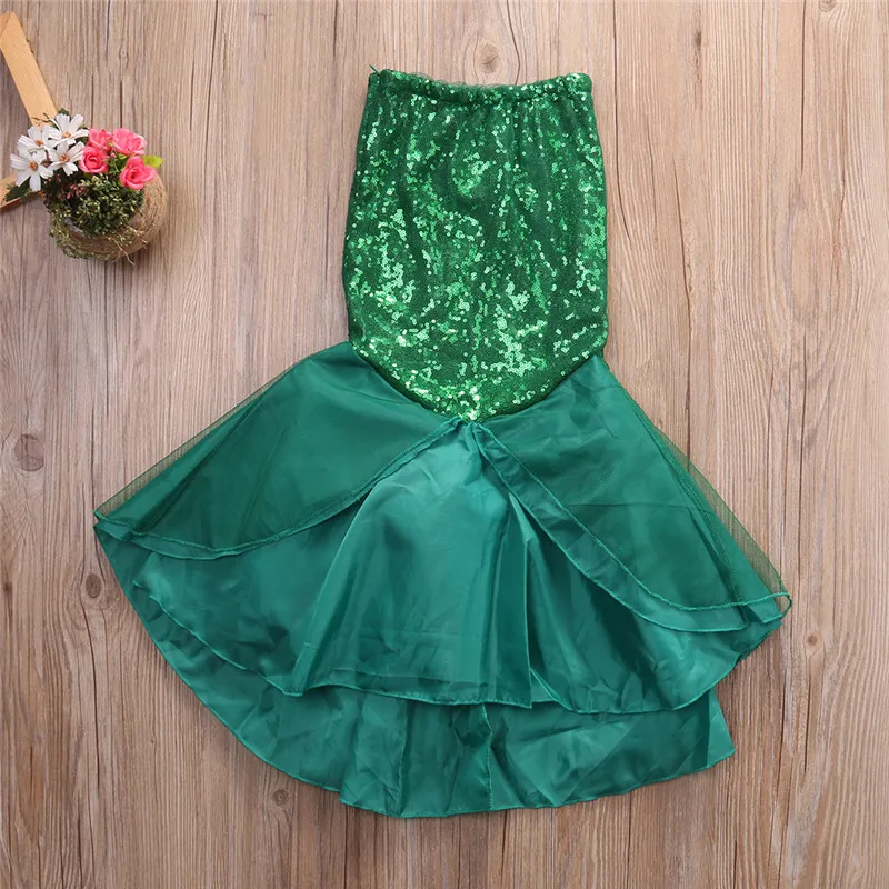 

Girls Fancy Mermaid Dress Sequins Mesh Dress Girls Summer Beach Dress Lovely Dress