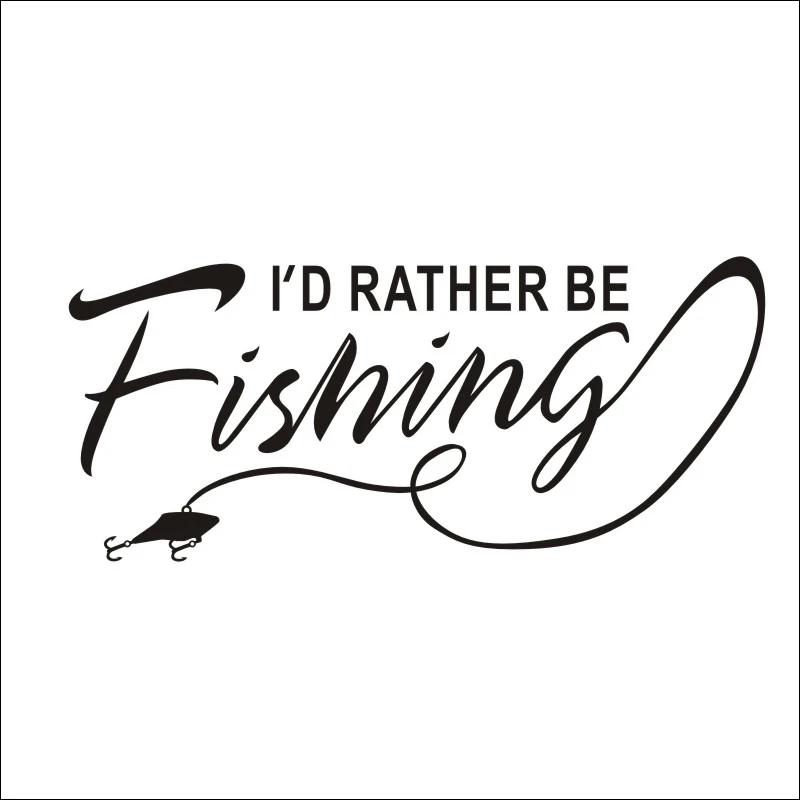 DCTAL car Fishing Sticker car styling programa Catfish Hunter Pesca divertido Cuerpo Adhesivos Accesorios fishing decal F2-20