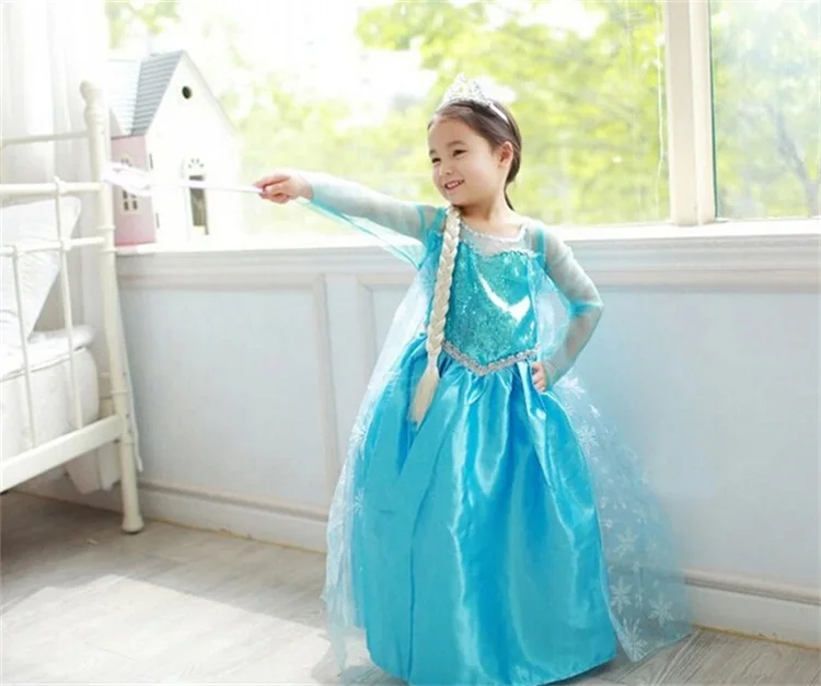 Коллекция года, рождественские платья для девочек Детский костюм для ролевых игр на Хэллоуин платье принцессы Золушки для девочек вечерние костюмы, Vestidos, 10 лет