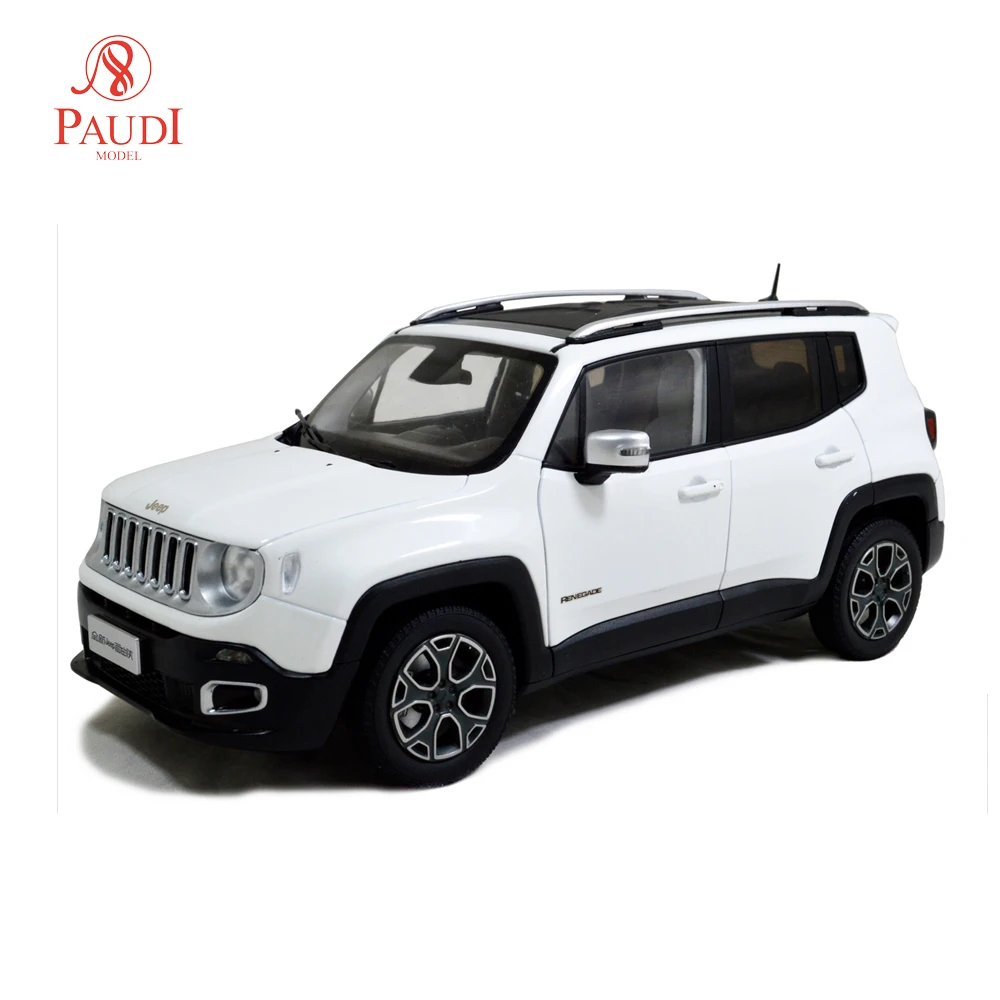 1/18 1:18 1 18 масштаб Jeep Renegade 2016 белая статическая имитация литая Миниатюрная модель