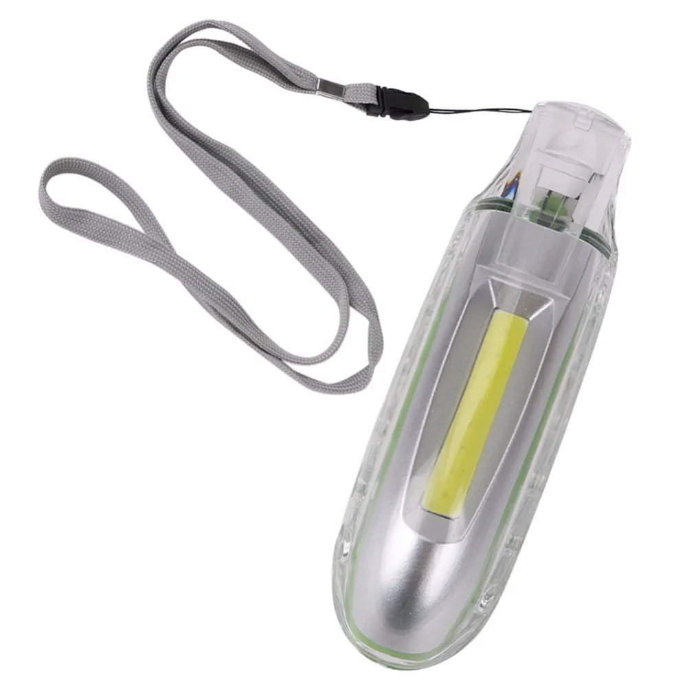 2 in 1 Whistle With COB LED lamp Keychain Flashlight 3 Modes Lamp Torch