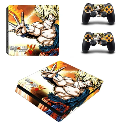 Anim Dragon Ball Z Goku PS4 тонкая кожа Стикеры для Игровые приставки 4 консоли и 2 контроллеры PS4 тонкий скин виниловая наклейка, стикер - Цвет: YSP4S-0326