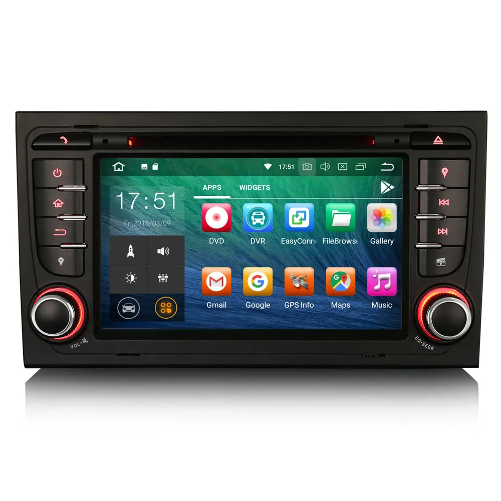 Erisin ES3878A PX30 Android 8 1 Автомобильный мультимедийный плеер 7 &quotавтомобильный DVD gps для