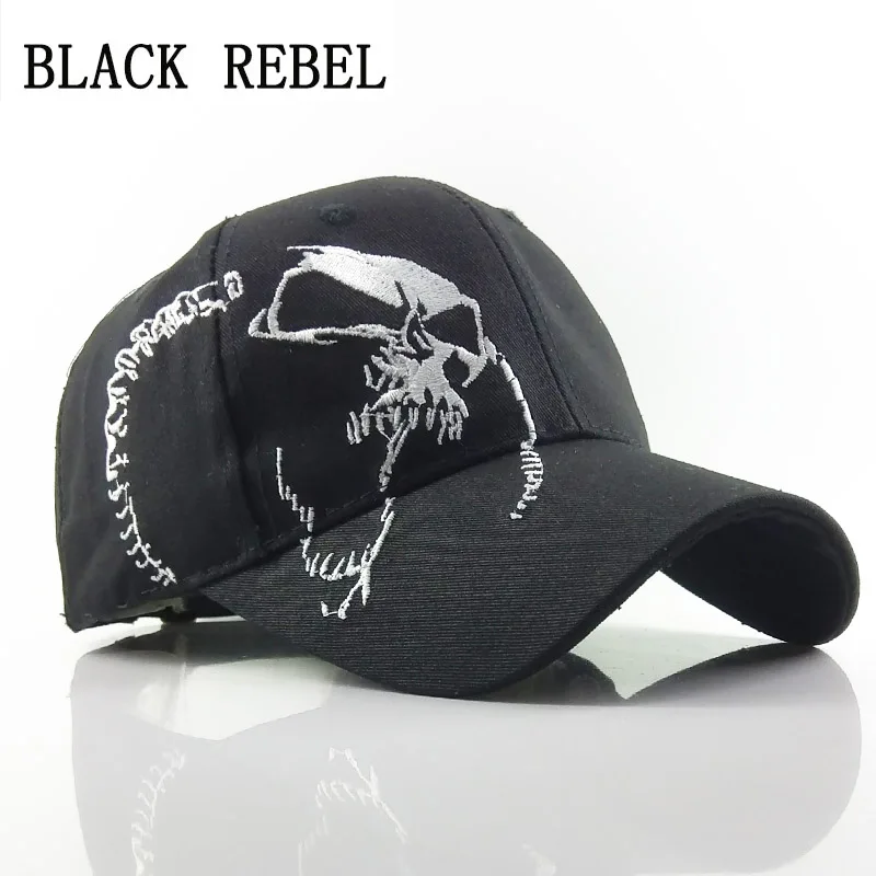 Black Rebel 100 Denim Baseball cap Snapback Hats Autumn Summer Hat for