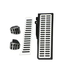 Jameo Auto almohadillas de Pedal de acero inoxidable reposapiés para Skoda Octavia A5 para Volkswagen VW Golf 6 Jetta MK5 Scirocco tizan 2015