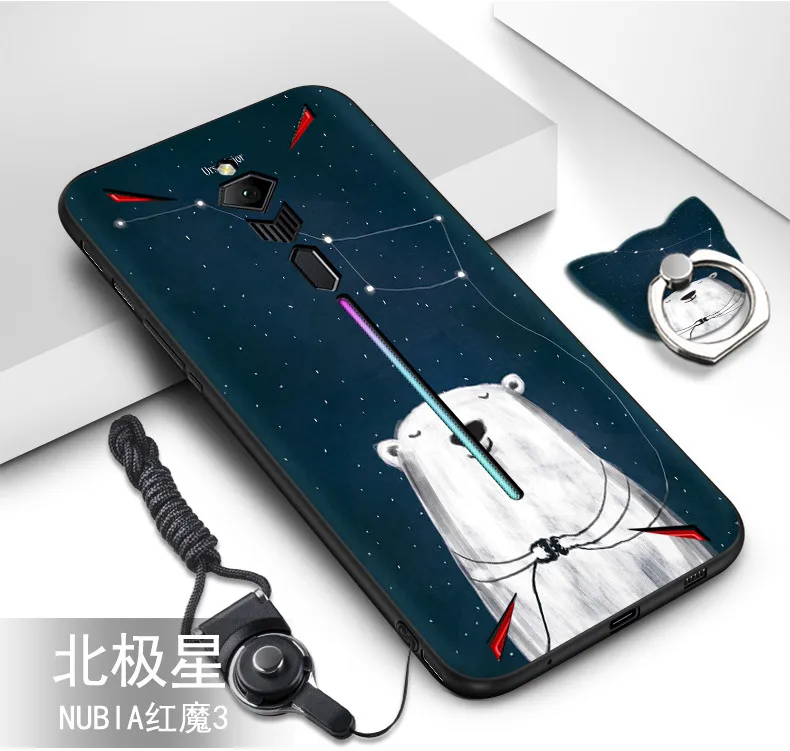 

For ZTE Nubia Red Magic 3 case 2017 New hot sale 3D relief painted back cover case For ZTE Nubia Red Magic 3 TPU cover #4088