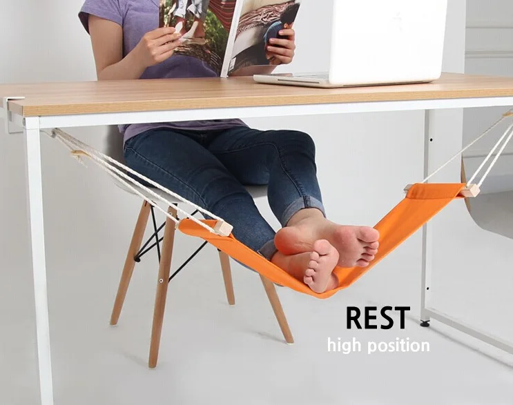 

20PCS Mini Foot Rest Stand Desk Feet Hammock Easy to Disassemble Home Study Library Comfortable Indoor