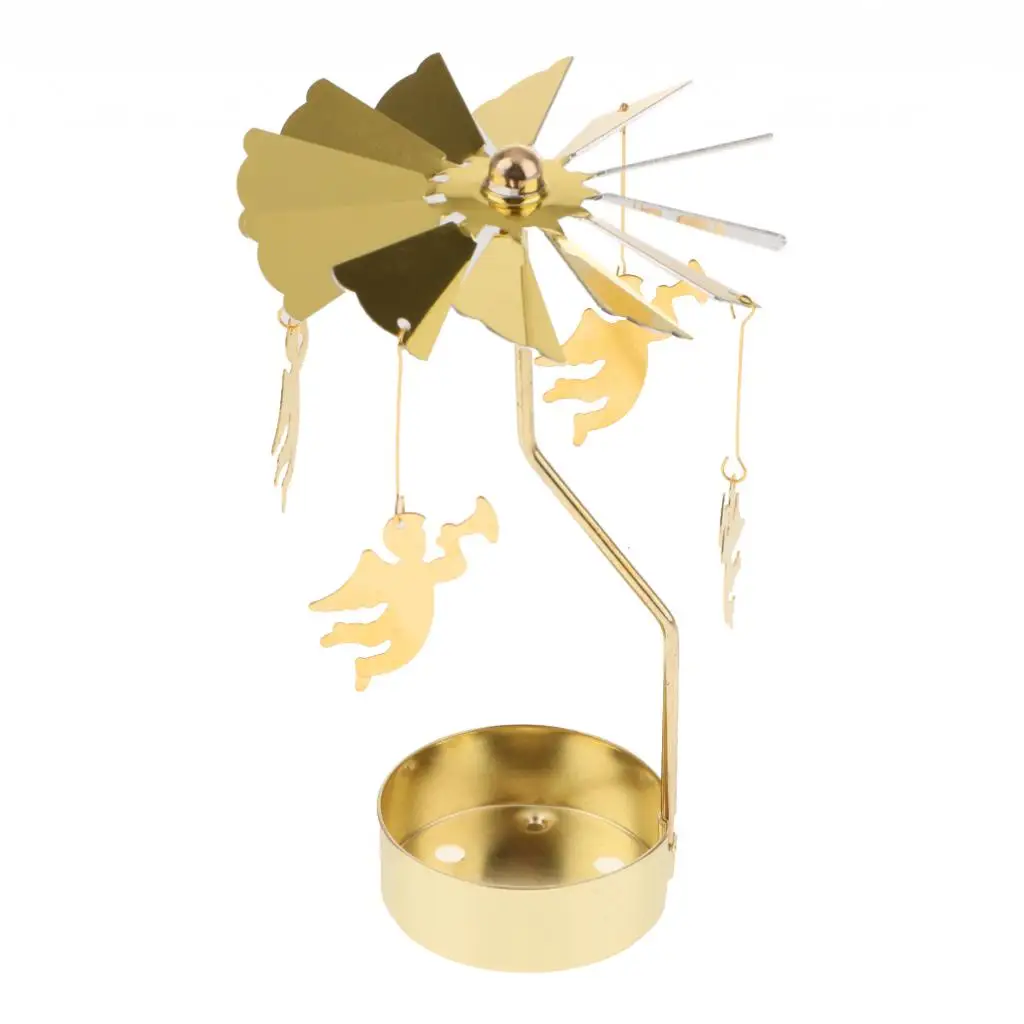 Novelty Golden Plated Tea light Candle Holder 13cm Home Wedding Table Decor Glow in Dark 5inch